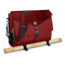 Maletín Deluxe al Hombro en "Piel de Dragón Rojo" - ENHANCE Collector's Edition
