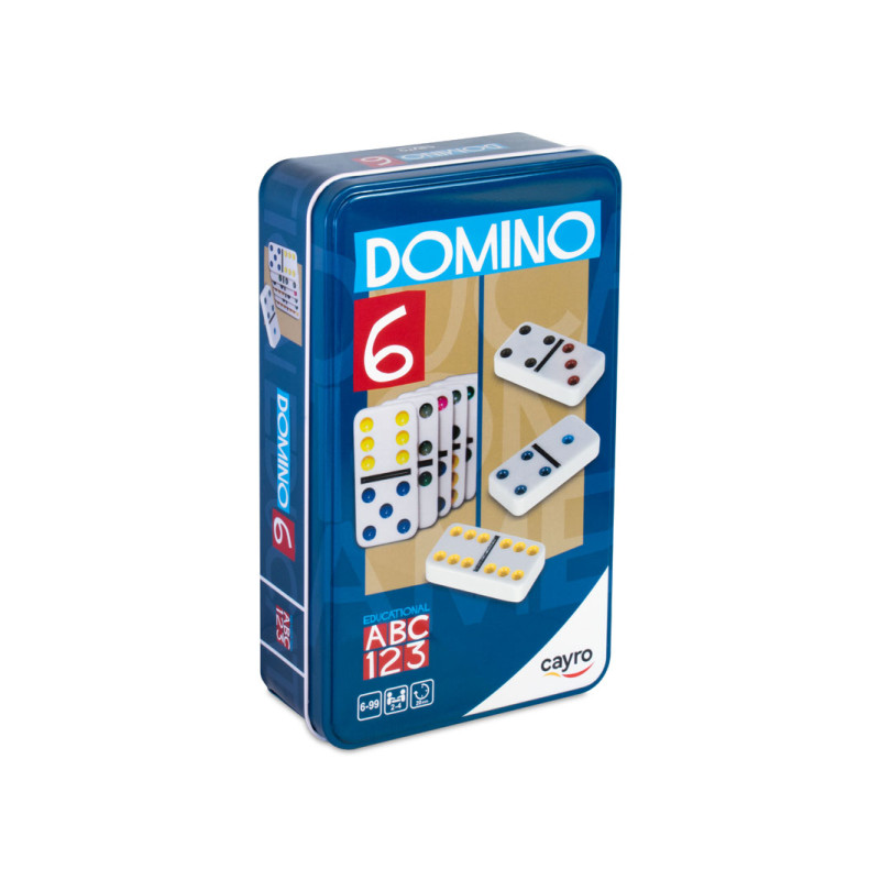 DOMINO DOBLE 6 COLORS METAL BOX
